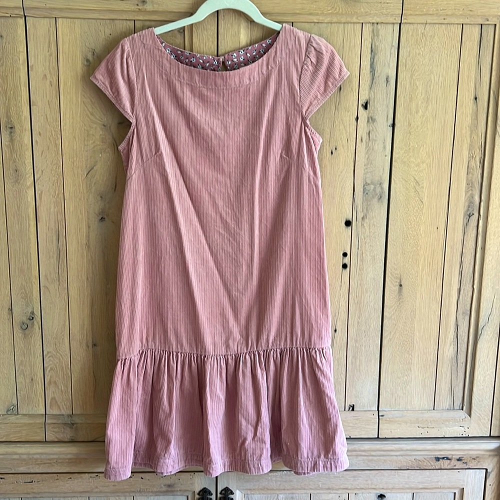 Maeve by Anthropologie women's short sleeve dress, light mauve, size 4